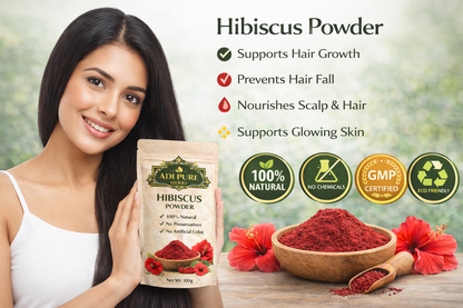 Adi Pure Herbs Hibiscus Flower Powder | Pure Herbal Hair Care Powder | 200g