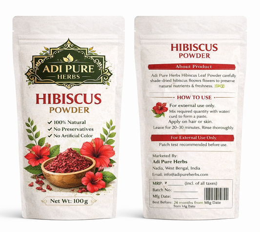 Adi Pure Herbs Hibiscus Flower Powder | Pure Herbal Hair Care Powder | 200g