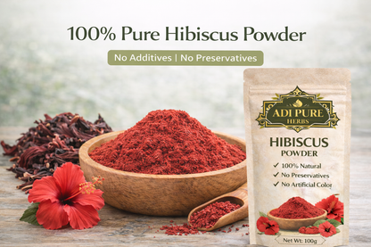 Adi Pure Herbs Hibiscus Flower Powder | Pure Herbal Hair Care Powder | 200g